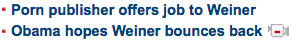 CNN, Weiner, Headlines